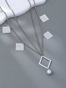 Bohemian Style Sequins Exquisite Minimalist Women's Round Splicing/Square Pendant Chain Waist Chain - Matched With Skirt Pants Chain Accessories - Beach Vacation Party Matching (No Gift Box) - Waist Chain - View 8