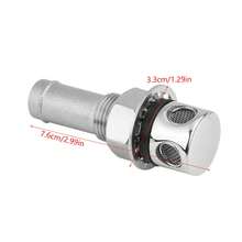 Stainless Steel Marine Boat Straight Fuel Gas Tank Vent With Mounting Gasket Hardware Fitting | Boat Maintenance Must-Have - Practical Gift For Boat Owners On Father's Day Or Birthday - Multicolor - View 2