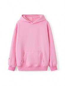 Sudadera con capucha bordada, suéter tipo Y2K, sudadera, sudadera con capucha, estilo casual - Rosa - Ver 8