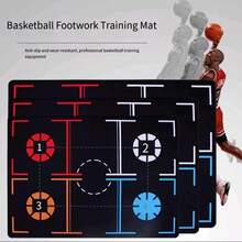 1pc Basketball Dribbling Training Mat, Noise Reduction & Anti-Slip, With Dribbling Rings Design To Improve Ball Handling Skills, Basketball Training Equipment | Quiet Training Mat | Durable Basketball Mat, Suitable For Indoor Dribbling Practice, Christmas Gift