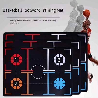 1pc Basketball Dribbling Training Mat, Noise Reduction & Anti-Slip, With Dribbling Rings Design To Improve Ball Handling Skills, Basketball Training Equipment | Quiet Training Mat | Durable Basketball Mat, Suitable For Indoor Dribbling Practice, Christmas Gift