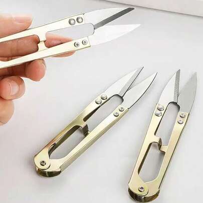 Bộ 5 chiếc kéo nhỏ hình chữ U, kéo cắt len, kéo may, kéo cắt chỉ, kéo thêu, thích hợp cho các hoạt động nghệ thuật, thủ công, đan móc và các dự án DIY.