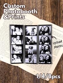 1/4/8 Stücke personalisierter Fotodruck, Filmthemen Erinnerungsgeschenke, geeignet für Paar, romantische Geschenke für Liebende, Jahrestags-Feier, Valentinstag-Planer, Date Night Organisatoren, Paar-Geschenkemacher, Liebeserinnerungsbegeisterte - Unterstützung beim Hochladen von Paarfotos - Verschiedenfarbig - Übersicht 1
