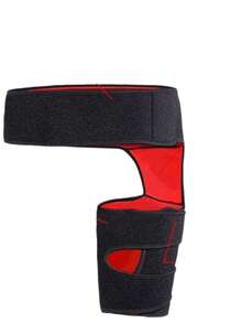 1pc Sports Thigh Support Brace, Muscle Strain Prevention Thigh Wrap, Suitable For Running, Fitness, Hiking, Camping