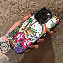 Estuche para teléfono transparente con marco galvanizado y patrón Milwaukee, estilo brillante y lujoso, apto para 17 Pro Max, 17 Air, 16 Pro MAX, 15 Pro Max, 14 Pro, 13 Pro, 12 y 11. Estuche personalizado para hombres y mujeres. Excelentes regalos para novias, novios y familiares en Navidad y Halloween. - Negro - Ver 4