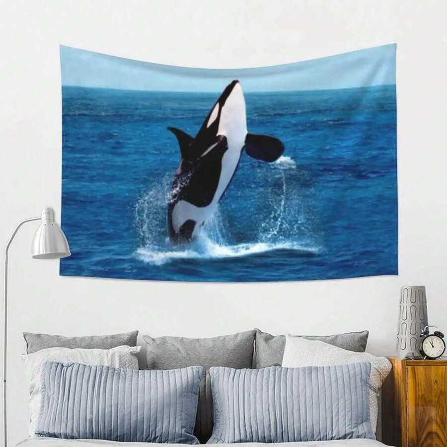 Killer Whale, Orcinus Orca Wallpaper Bedroom Decorative Wall Home And Comfort Decor - Nhiều màu - Xem 1