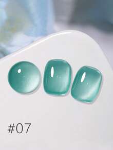 12毫升绿葡萄猫眼凝胶指甲油，9款春夏限量版磁性凝胶，半透明果冻绿金猫眼，全息闪粉效果，可卸除，UV/LED灯固化，持久亮泽，适合度假和日常美甲 - 彩色 - 查看 8