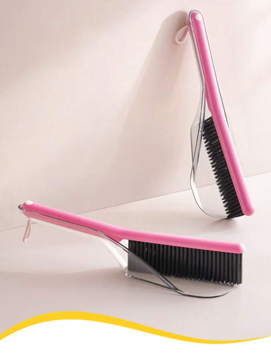 2-In-1 Bed Lifter And Duster Brush, Designed With Streamlined Handle And Flat Head To Easily Lift Mattress/Bed Frame Edges, Convenient For Single-Handed Bed Sheet Changing And Bedding Arrangement. The Brush End Can Also Be Used To Clean Bed Surface Hair, Dandruff, And Crevices In Sofas/Seats, Achieving "2-In-1" Functionality. - Multicolor - View 1
