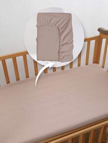 1 Stück Öko-Tex zertifiziertes Kräuselkopfkissen Einfarbig für Babybett, weich, atmungsaktiv und bequem für Wiege, Kinderbett oder rechteckige Matratze, kuschelig