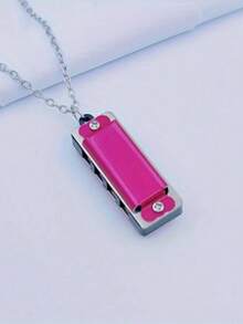 迷你项链口琴，多种颜色可选，鸟哨造型，基础乐器，口琴，乐器（颜色随机）