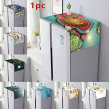 1 Piece Of Festival Festival Refrigerator Dust Cover, Decorative Dust Cover, Flat Print, Linen Material, Not Waterproof, Women's Day, Travel Essentials, Wedding Favors, Y2k, Bedroom, Car Accessories Women, Kitchen Decor, Wedding, Y2k, Party - Multicolor - View 10
