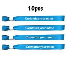 [Custom] Personalized Party Wristbands, Disposable Ribbon Bracelets, Conference Event Check-In Wristbands, Customized, Suitable For Events, Birthdays, Weddings, Group Gatherings, Music Festivals And Concerts, Adding A Festive Atmosphere To Music Concerts And Holiday Celebrations - Multicolor - View 20