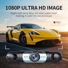 1080P Full HD 4-Channel Dash Cam: Car DVR With Night Vision, Rotatable Lens, 3-Inch Screen And Emergency Lock Function - Ultimate Driving Guardian
