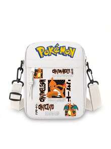 Peach Tree Fashionable Minimalist Solid Color Small Crossbody Bag, Daily Versatile Casual Nylon Lightweight Water-Resistant Shoulder Bag, Sports Bag,Pokemon,Pikachu,1pc Cross Print Vacation Travel Christmas Holiday Thanksgiving Outdoor Portable Sling Bag Summer Back To School Summer Bag Spring Break Bag - Multicolor - View 32