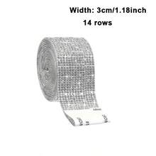 1 rollo de cinta de diamantes de imitación autoadhesiva con cristales de 2 mm para manualidades DIY, decoración de bodas, fiestas y decoración de autos y teléfonos (blanco, rosa, champán) - Blanco - Ver 8