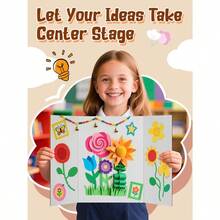 Tablero pequeño para póster triplegado de 21 x 14 pulgadas tablero de presentación blanco grueso de calidad premium para proyecto escolar de feria de ciencias tablero de exhibición para suministros - Blanco - Ver 4