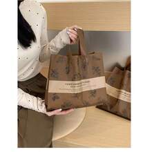 50个加厚塑料礼品袋，服装包装袋，大容量花卉图案袋，母亲节派对礼品袋，节日、婚礼、购物袋、生日礼品袋、派对回礼袋 - 彩色 - 查看 7