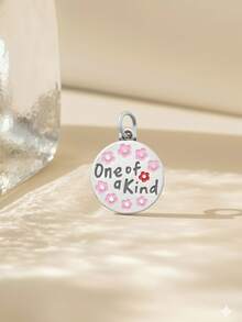 1个彩色吊坠，精致吊坠，可手动夹在项链或手链上，DIY吊坠，独特时尚风格，适合日常、派对、宴会装饰 - 銀色 - 查看 9