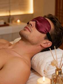 2pcs/1pc (Random Color) Silk-Like Sleep Eye Mask, Super Soft Blackout Eye Mask, Unisex - Adjustable Strap, Skin-Friendly Comfortable Eye Mask, Suitable For Travel, Airplane Nap, Bedtime Relaxation, Multi-Color Satin Sleep Eye Mask, Helps Achieve Deep Sleep - Multicolor - View 4