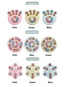 1pc Pet Puzzle Feeder Toy, Releases Energy, Relieves Boredom, Exercises Pet Intelligence, Interactive Slow Feeder Bowl For Cats & Dogs - 多格 - 查看 10
