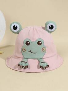 1pc Toddler Frog Print Sun Hat, Cute & Versatile, Suitable For Spring/Summer - Frog - View 6