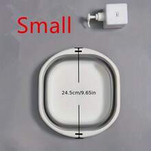 1pc Multifunctional Foldable Foot Bath Basin, Suitable For Face Washing, Vegetable Washing, Underwear Washing, Foot Soaking, Laundry And More, Gray