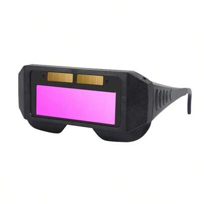 2025 Nuevo 1 Par de Gafas de Soldadura con Oscurecimiento Automático, Gafas de Protección Ocular para Soldadura de Arco de Argón, Lentes de Doble Tono Clásicos/de Color Verdadero, Oscurecimiento de Respuesta Rápida de 0.1s, Protección Lateral y de Cejas, Protección UV/IR, Adecuado para Soldadura de Arco de Argón, Corte de Gas, Esmerilado, Fábrica/Construcción al Aire Libre/Procesamiento de Metales, Gafas de Soldadura con Oscurecimiento Automático, Protección Ocular Antirreflejo