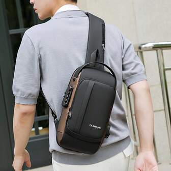 Bolso de hombro para comercio transfronterizo, bolso de mano multifunción de gran capacidad para negocios y viajes, bolso de pecho de moda unisex