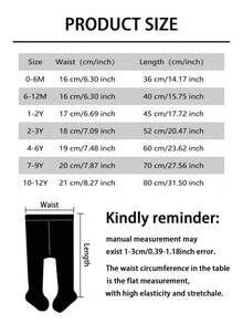 3pcs/Pack Girls' Elastic Solid Color Leggings, With Heart Pattern, Soft & Comfortable, Suitable For Daily Wear - Multicolor - View 2