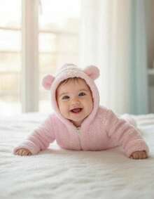 Baby  Teddy Sheep Winter Cold Weather Plush Animal - Màu Hồng baby - Xem 2
