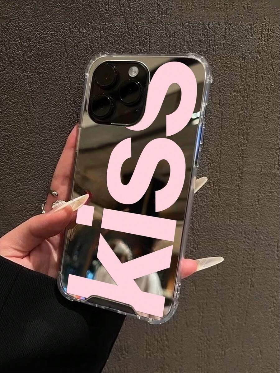 1个吻痕图案印花镜面亚克力防摔手机壳，兼容 13/11/17/17 Pro/16/14/15/15 Pro/15 Plus/15 Pro Max/7 Plus/8 Plus/X/Xs Max/Xr/11 Pro/12 Pro/13 Pro/14 Pro/12 Mini/13 Mini/11 Pro Max/12 Pro Max/13 Pro Max/14 Pro Max/14 Plus/17 Pro Max/17 Air/6/6s Plus/7/8/16 Pro/16 Plus/16 Pro Max/SE2/17 Pro Max 和三星手机Galaxy/A54/A14/A12/A13/A15/A32/A33/A24/A52S/S20/S21/S22/S23/S24/S23Plus/S24ultra/S25/A15/A33/A23