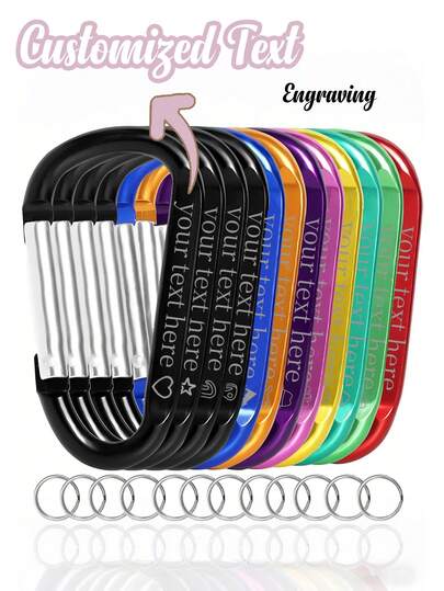 מחזיק מפתחות חרוט אישי, קרבינר D-טבעת מותאם אישית, מחזיק מפתחות קפיצי בצורת D הניתן להתאמה אישית, קולב נסיעות, וו קמפינג, קולב לפריטים, קולב לתרמיל גב, וו כוס, אחסון נוח, 4.7x2.3 ס"מ, צבעים מרובים זמינים, מפתחות, מחזיק מפתחות, קליפס קטן, קולב עמיד, קליפס תלייה, ארגונית לתלייה לדלת, פרצ'רו, מתלה בגדים לתלייה על קיר, ווים, ווי קיר, קולב בגדים, מסגרת תמונה, וו בגדים, מסגרת תמונה, מעודן ורומנטי