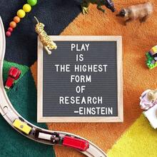 Pizarrón y letrero de madera vintage tablero de letras de fieltro con soporte con letras números emojis en total 340 adecuado para la decoración del comedor de la oficina en el hogar 25 cm x 25 cm Gris - gris - Ver 3