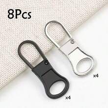 4/8/10pcs Metal Detachable Zipper Pulls Replacement Zipper Heads, Universal Zipper Sliders For Bag, Clothing Repair - Multicolor - View 25
