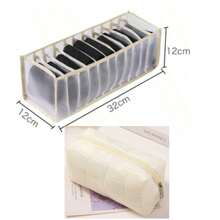 Multi-Grid Clothing & Socks Large Capacity Drawer-Style Foldable Storage Box - Rectangle - View 14