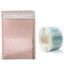 10个/包 玫瑰金加厚铝箔缓冲防水包装气泡袋 - 玫瑰金 - 查看 11