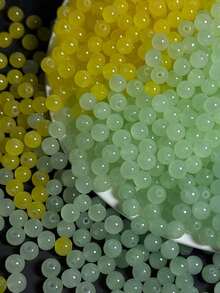 384/768/1200颗玻璃珠，用于珠宝制作；多色8毫米水晶珠手链制作套装；圆形珠子，适合初学者 - 彩色 - 查看 7