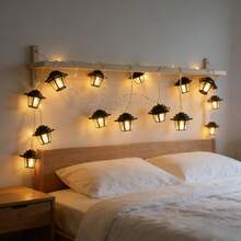 Battery Powered LED Palace Lights, Retro Design, Suitable For Lawn, Garden And Party Atmosphere (Batteries Not Included) - Warm White - View 8