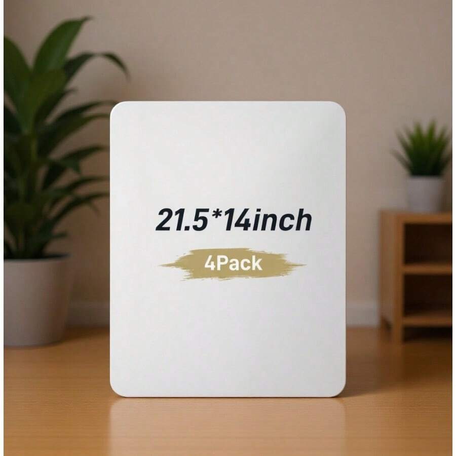 Tablero de póster pequeño de triple pliegue 54.61 x 35.56 cm con cintas de doble cara y cartón cartón corrugado para proyectos escolares feria científica negocios - 4 unidades - Ver 1