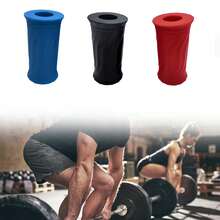 1PC Bar Grip Attachments Comfort Anti Slip Wave Pattern Design Silicone Versatile Weight Lifting Fitness Training Gear Barbell Grip