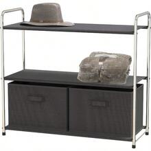 Simple Houseware 3-Tier Closet Storage with 2 Drawers Dark Gray - Grisoscuro - Ver 1