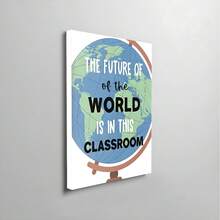 1/6张励志教室海报，鼓舞人心的教室装饰，你可以做到困难的事情（可打印），奇迹发生在这里（可打印），你属于这里（可打印），帆布艺术墙贴，房间海报，家居装饰，房间装饰用品，卧室，客厅装饰，可选画框 - 彩色 - 查看 7