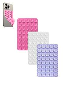 1pc, 40pcs Classic Silicone Suction Cup Double-Sided Handheld Selfie Stick And Stand, Multi-Functional Sticky Phone Holder, Reusable Sticky Pad For Phone Stand Or Grip, For Selfie, Video Etc. - Easy Stick, Easy Clean, Compatible With IPhone And Android - Ideal For Shower, Video Recording And Photography Compatible With IPhone, Android Phone, Gift For Birthday, Family, Friends Gifts Birthday Bathroom Phone Accessories Sticky Stand - Multicolor - View 50