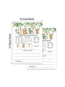 Party Game Gender Reveal Game Card Atmosphere Decoration Props For Boys Or Girls Anniversary Gift Party Decoration Happy Birthday Party Wedding Gift Bridal Shower SuppLies Prediction Advice Card - Shape - View 5