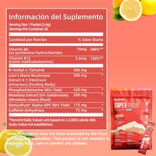 MVPCARE Bebida energética con cafeína y Alpha CPC | Mejora tu claridad mental | Sin colorantes artificiales|Bebida de enfoque total | Ingredientes puros y deliciosos|Energía natural para estudiar o trabajar - 20 artículos - Ver 10