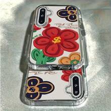 Una funda transparente con diseño de flores de riqueza marcas de electroplado, compatible con modelos de  17, 17 Pro Max, 16 Pro Max, 15, 14 Plus, 13, 12, 11, X, XR, XS Max; así como con la serie Galaxy S20, S21, S22, S23, S24 , S25; la serie A02-A73 MFNOTE; las series VIVQV YO2-Y93; los modelos MOTO G04-G86, EDGE; las series OPPO A, RENO; los modelos Honor X6-X990;las series Redmi, ,  Pixel 7, 8, 9 10.Esta funda es resistente a impactos caídas,además duradera, por lo que es una opción ideal tanto para uso personal como para regalos de Navidad o otras fiestas,es adecuada para ambos sexos. - transparente - Ver 3