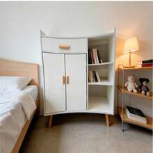 Modern Wooden Wardrobe Organizer Shelf For Home - 彩色 - 查看 6