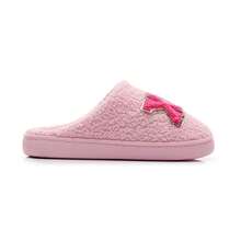 1 par de nuevas zapatillas de felpa con bordado de letras XOXO color rosa para el Día de San Valentín, con un patrón bordado de ambiente romántico, cálidas y cómodas, de felpa gruesa para usar en interiores, el mejor regalo del Día de San Valentín para tu pareja