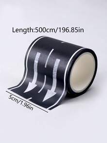 1 pieza tráfico pista Pegatinas , simple DIY material para Juguete coches con trenes - Negro - Ver 7