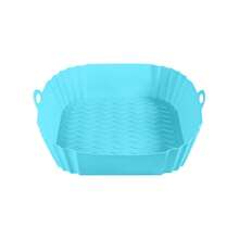 5pcs New Silicone Air Fryer Baking Tray, Easy To Clean, Reusable Food- Baking Pans For Pizza And Fried Chicken, With 2 Handles - Multicolor - View 26